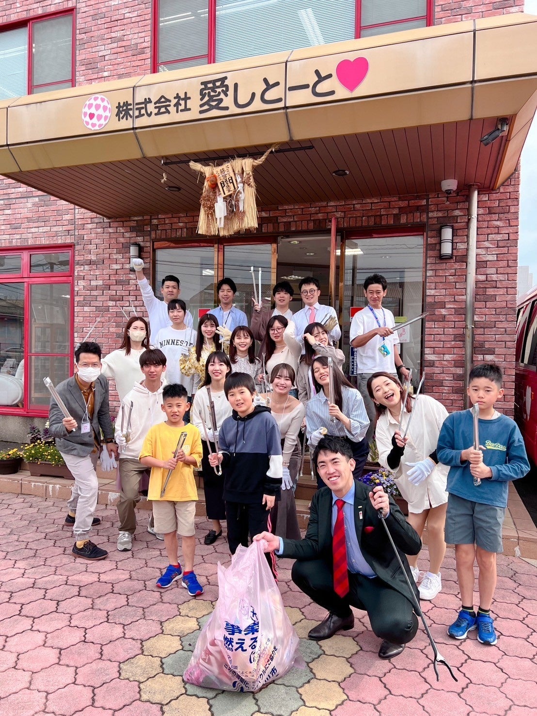 春休み中の社員の子供たちも一緒