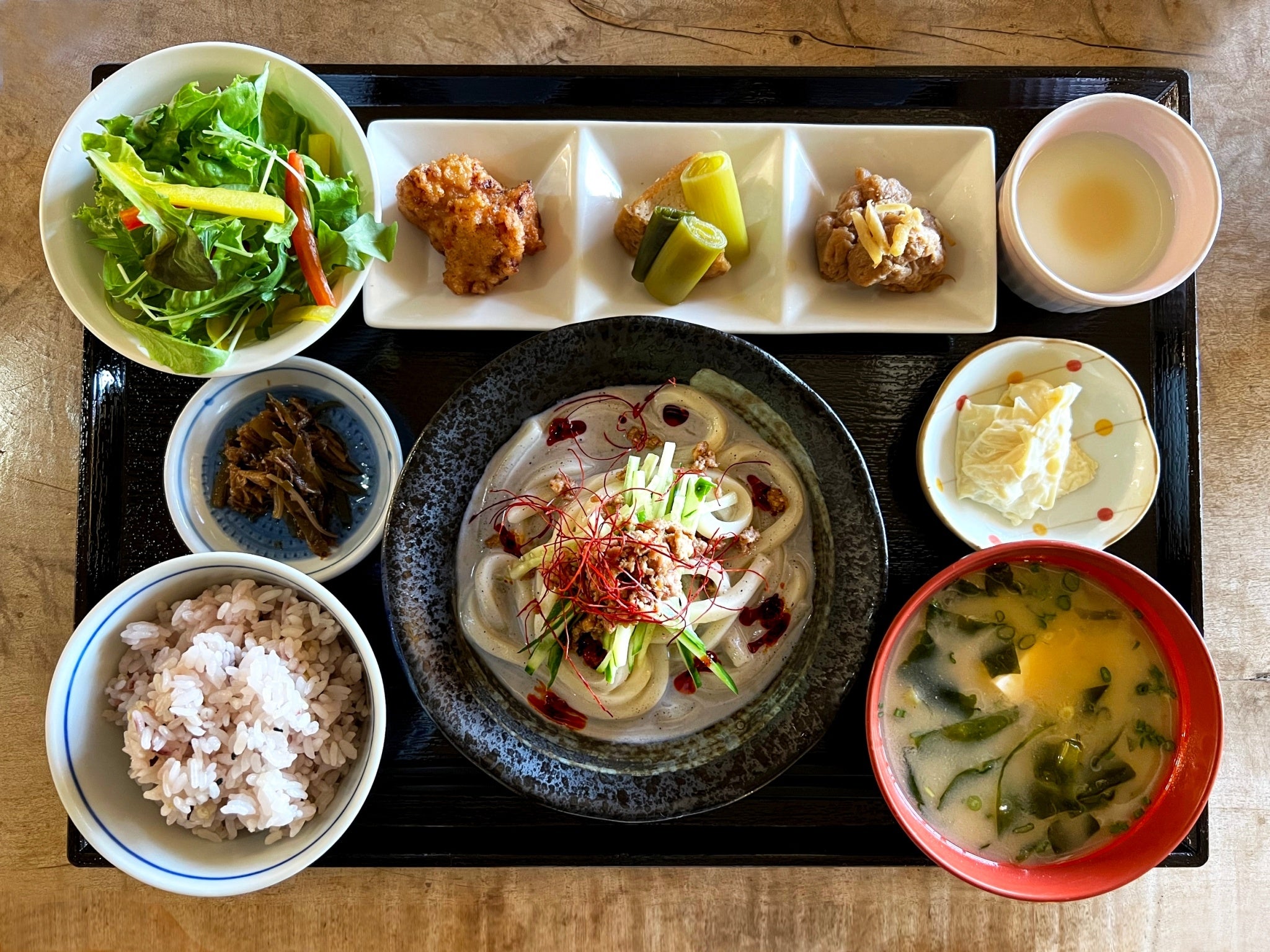 【６月～８月限定】冷製 黒ごま豆乳坦々うどん御膳