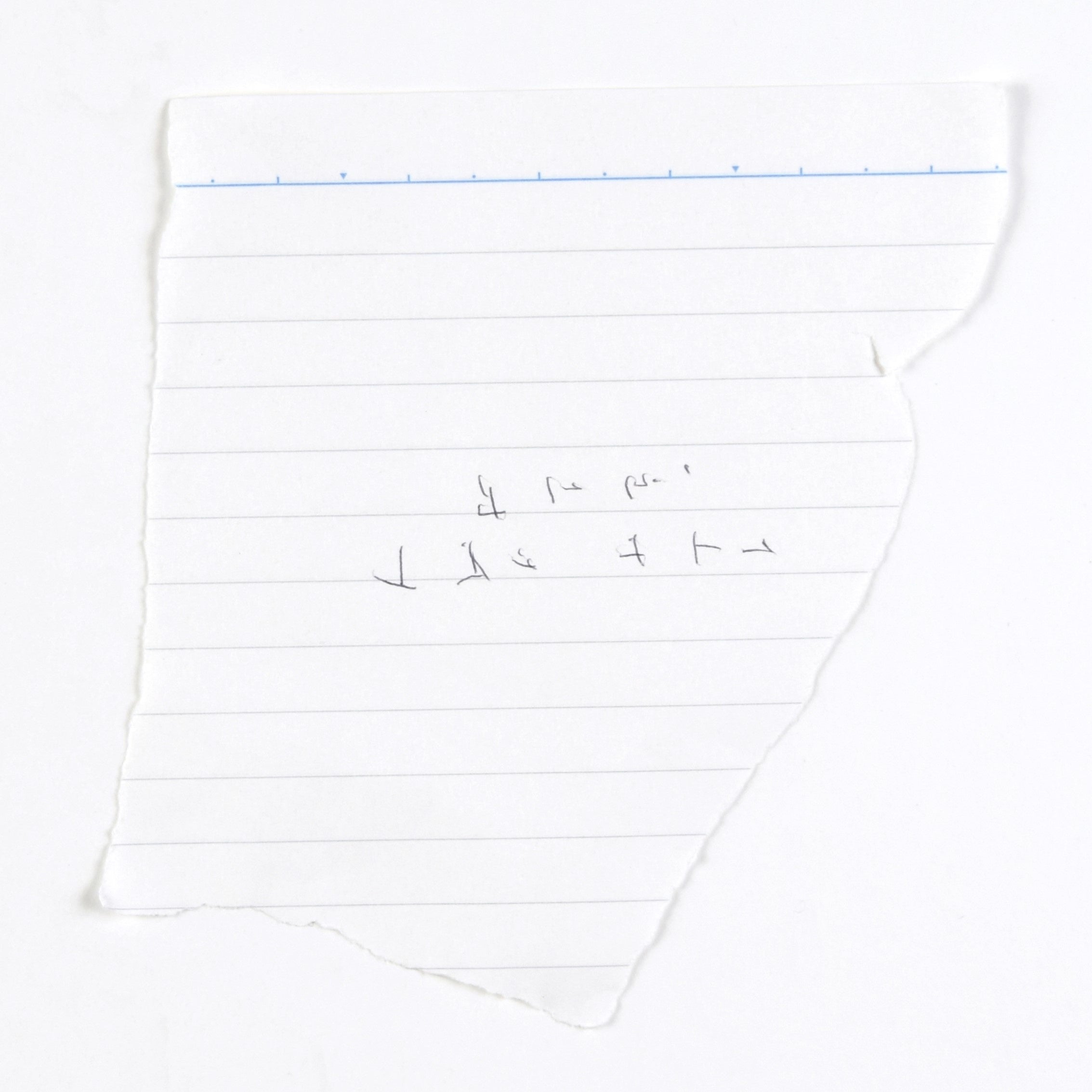 井尻成子《手紙》 2022年｜約100×約100mm｜ボールペン、紙