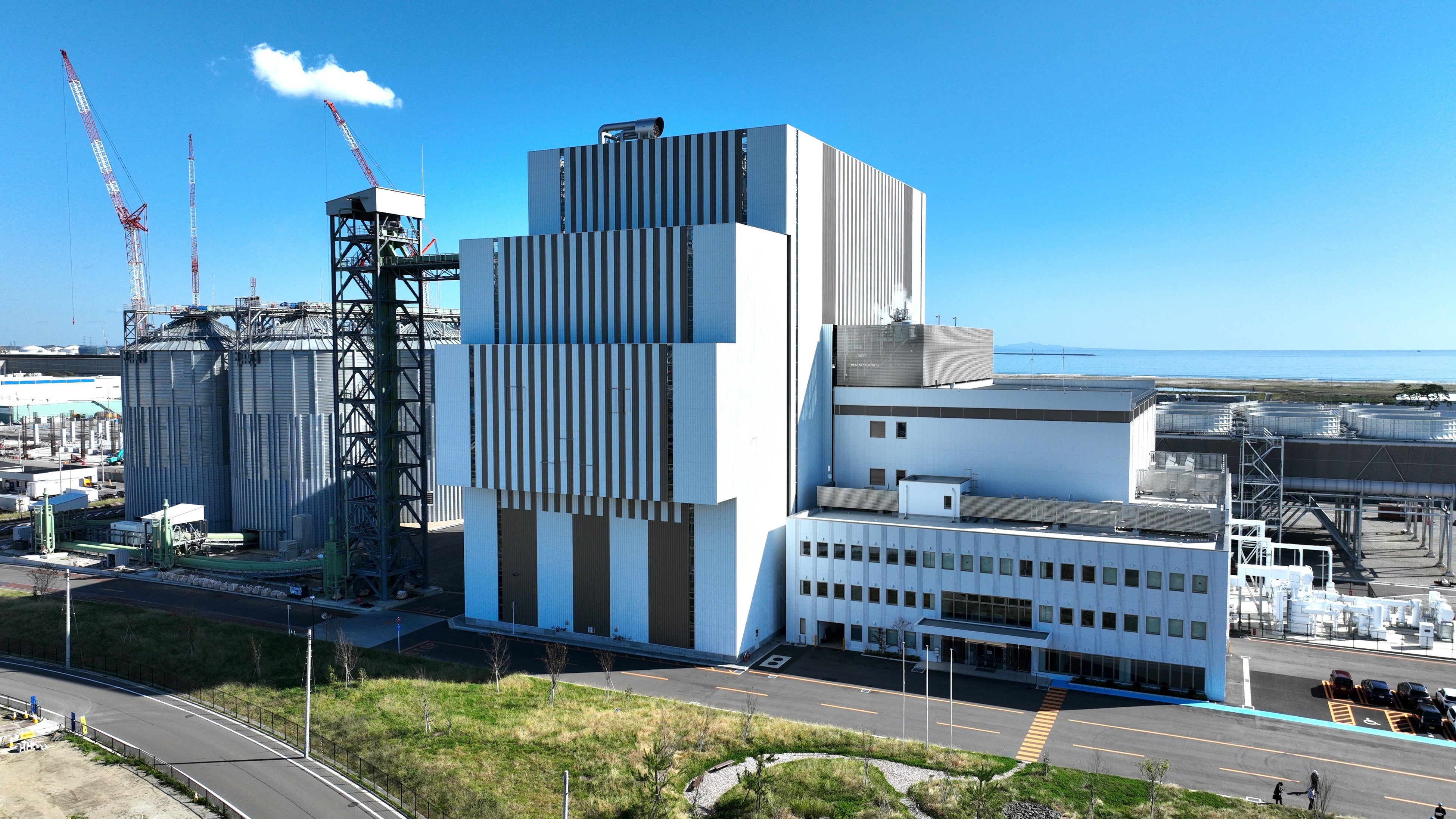 杜の都バイオマス発電所／2023年10月撮影