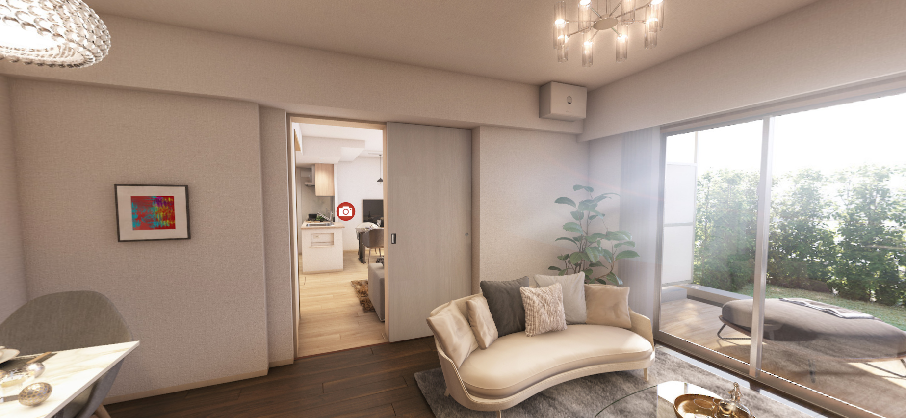 ニコイチ住戸（イメージCG）