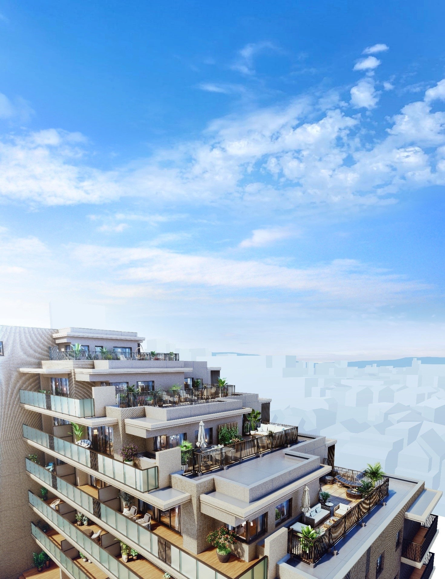 外観（ルーフバルコニー）イメージパース