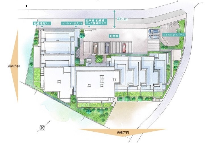 敷地配置イラスト