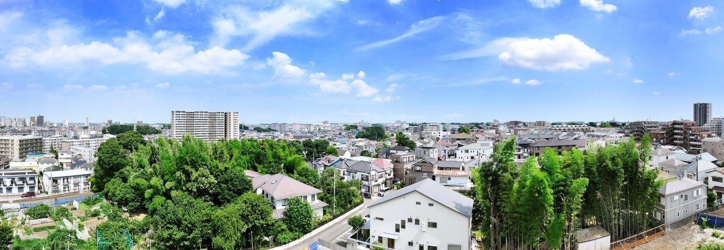 現地７階想定の高さより、南東方向を撮影（2022年7月撮影）