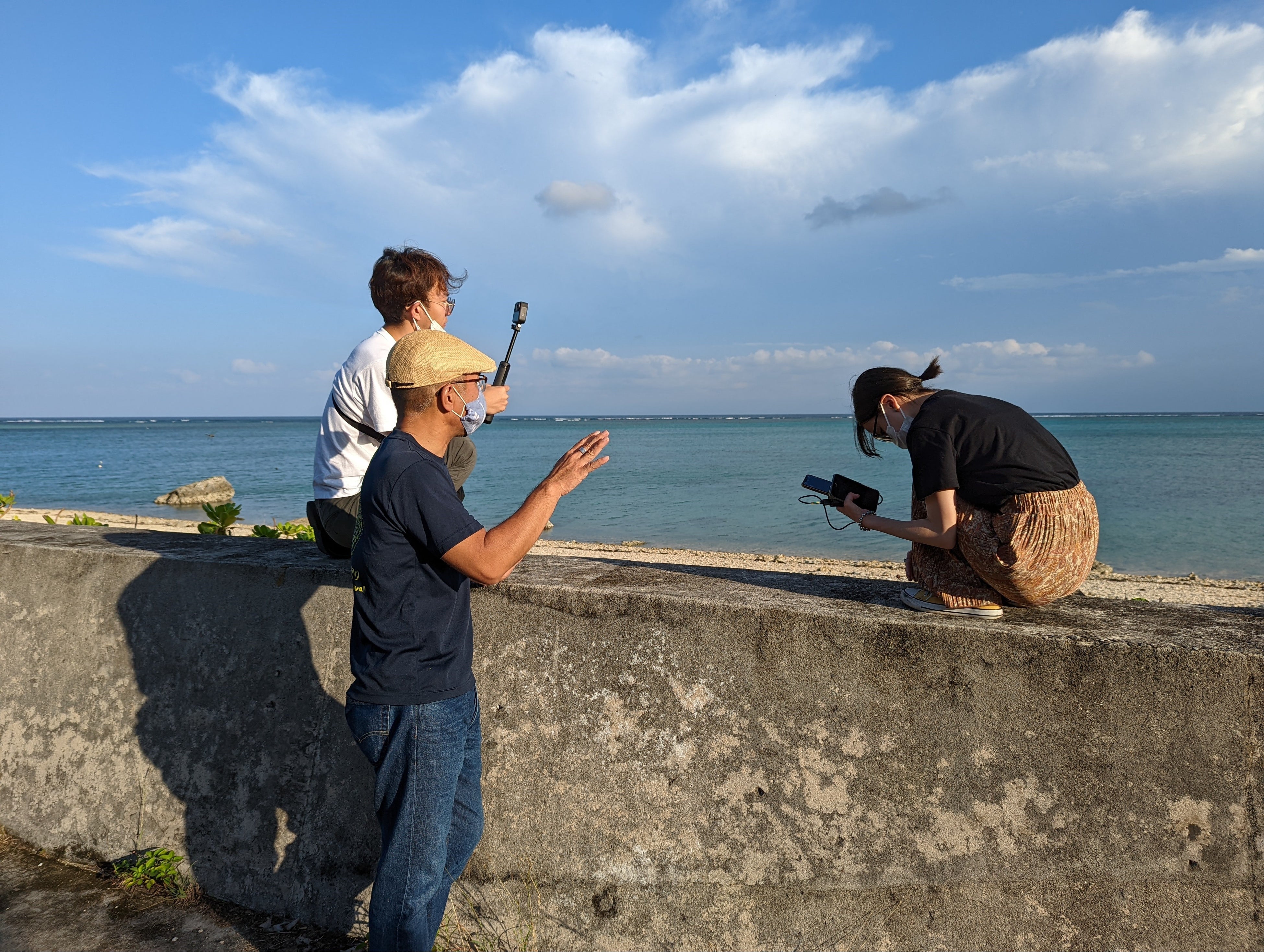 白保海岸でのフィールドワーク