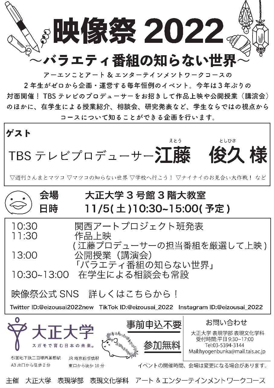 映像祭2022のポスター