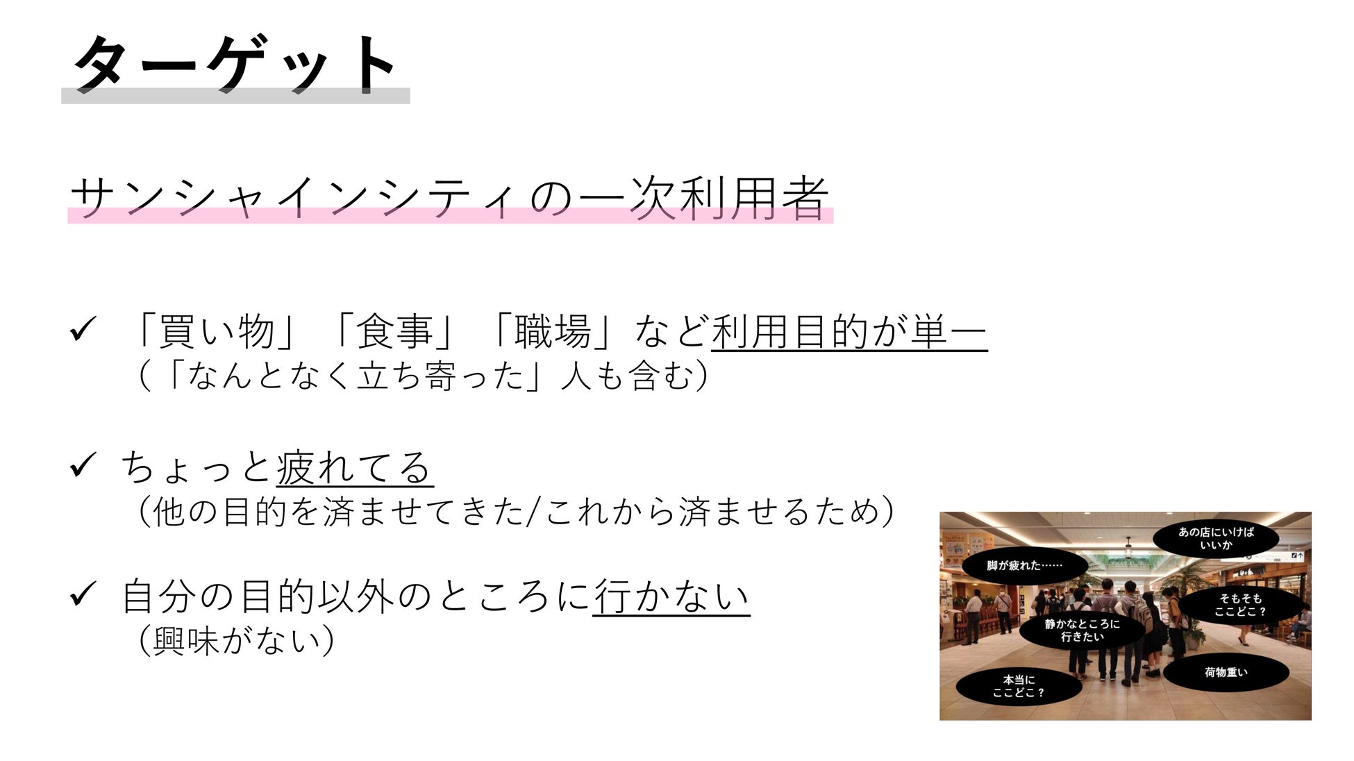 学生による店舗活用アイデア(一部)