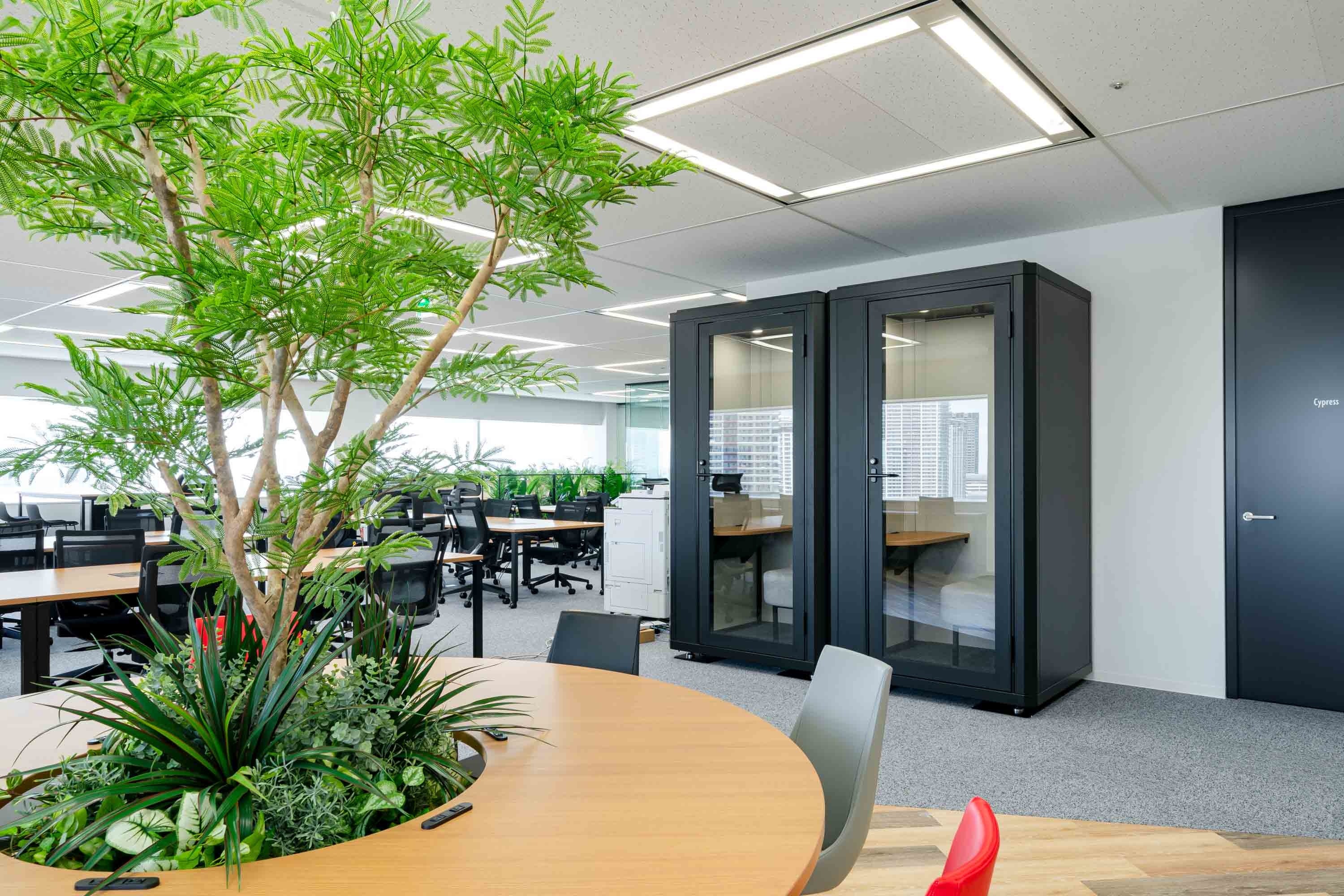 防音個室ブースも完備