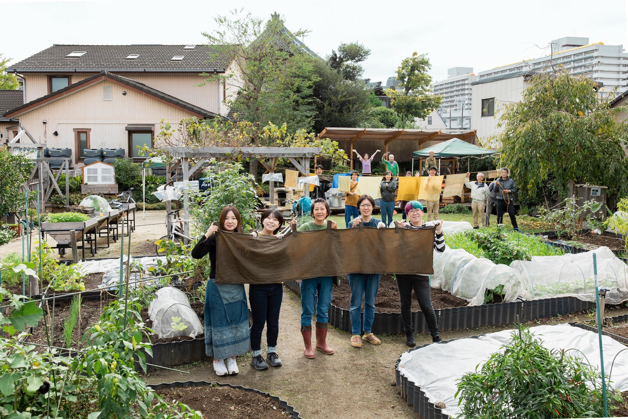 様々交流や実践教育の場として設立された「たもんじ交流農園」＜墨田区＞