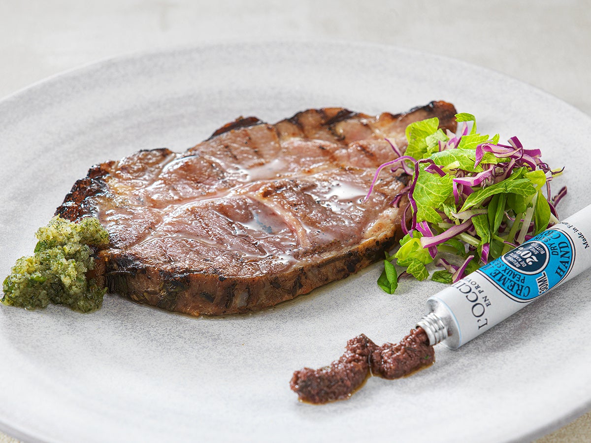 なにわポークハーブグリル　タプナードを添えて（数量限定）