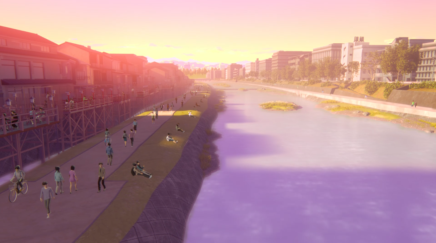 アニメ本編イメージ（舞台となった京都の街並み）