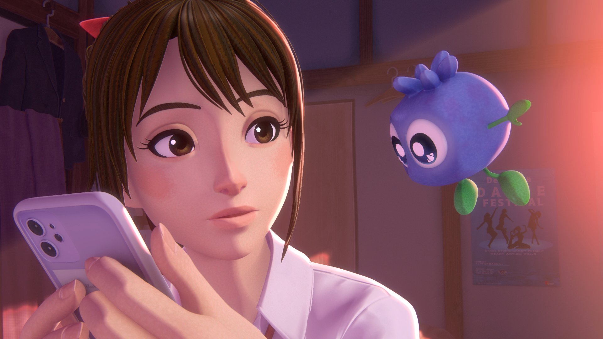 アニメ作品「女子高生と魔法のノート」ビジュアル