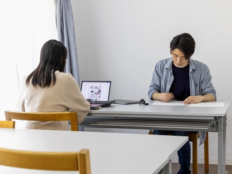 ワークスペースでの作業(イメージ)