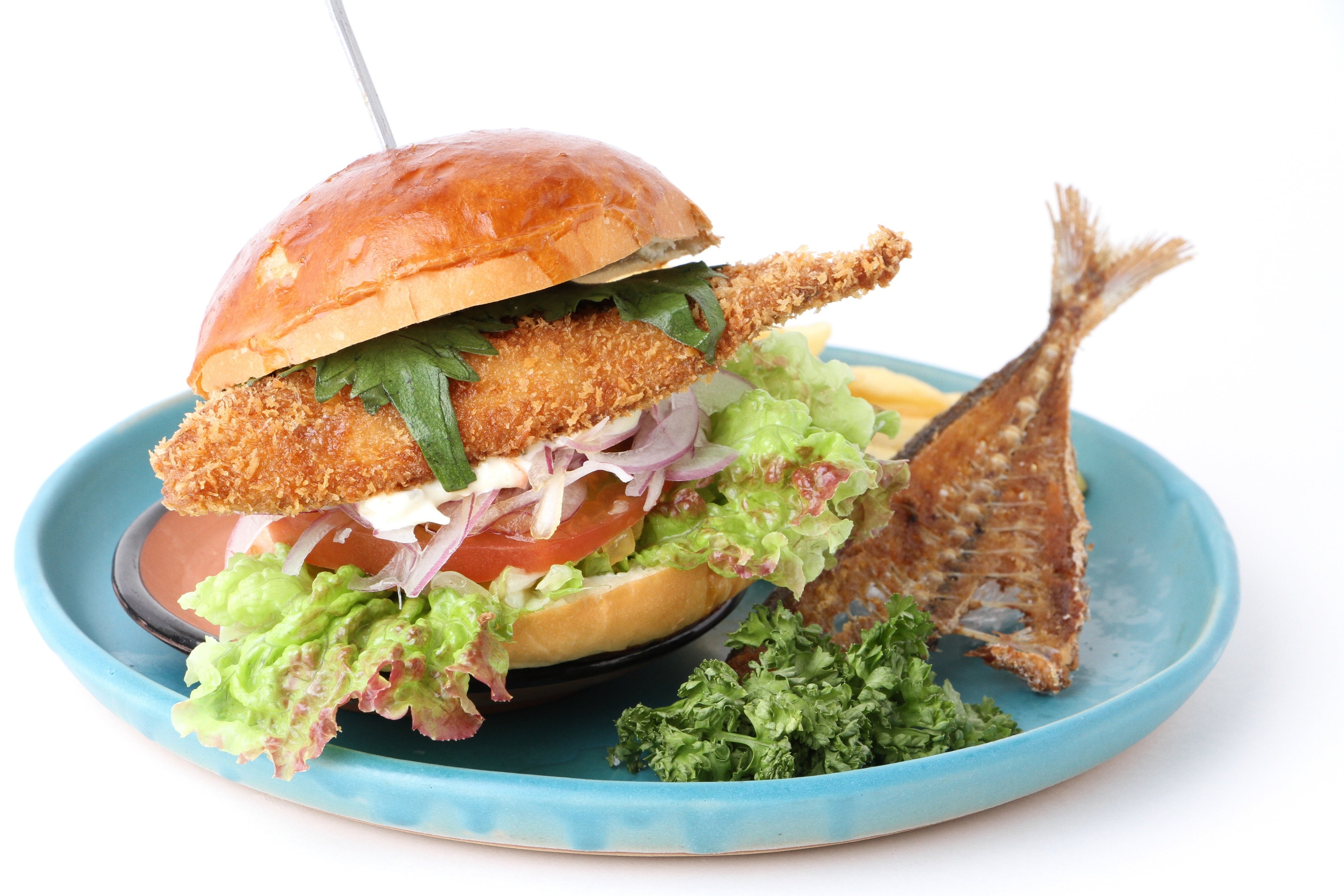 手作り丸ごとアジフライバーガー 1,280円