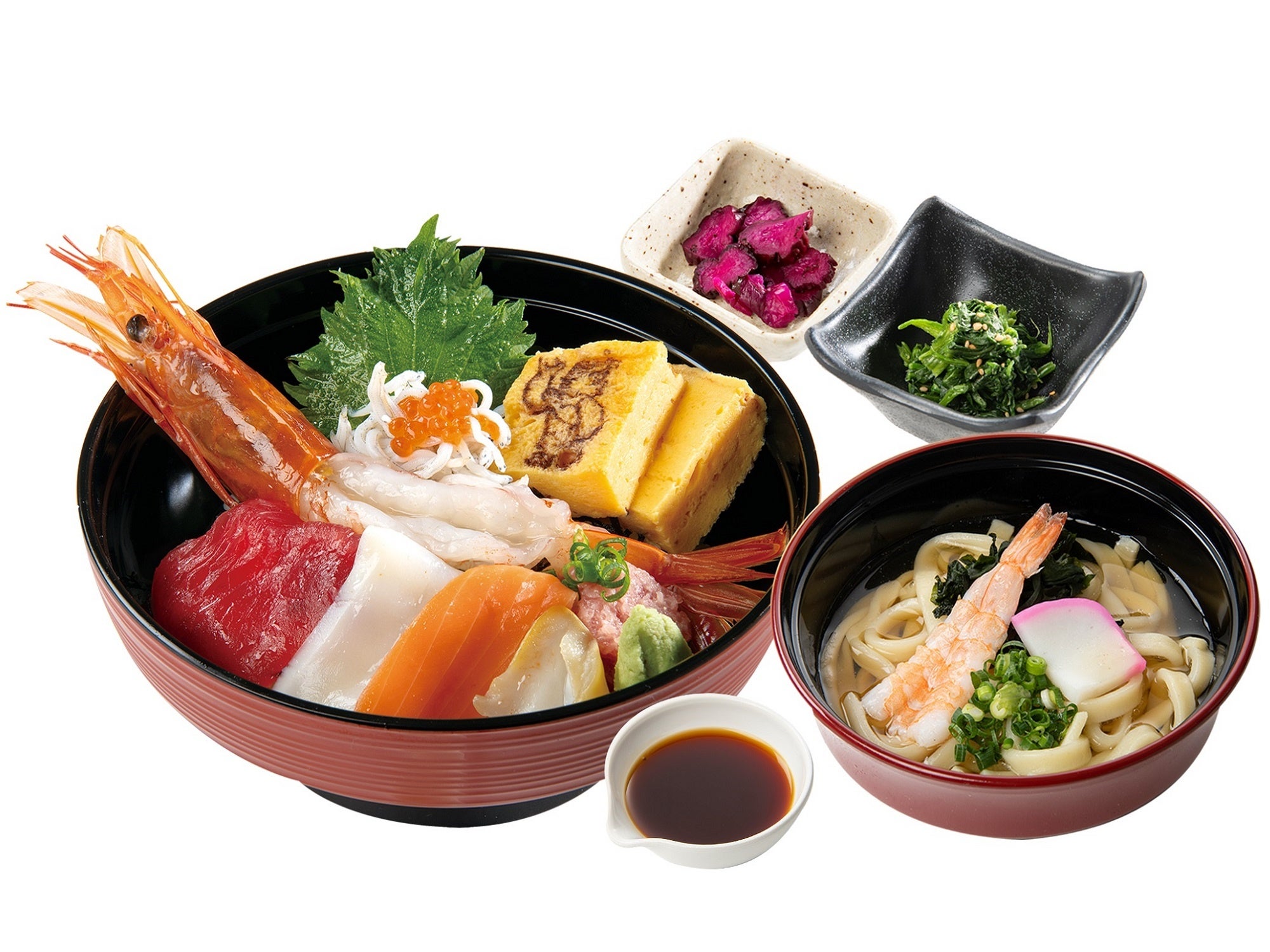 海老名名物！海鮮丼定食 1,080円（税込）