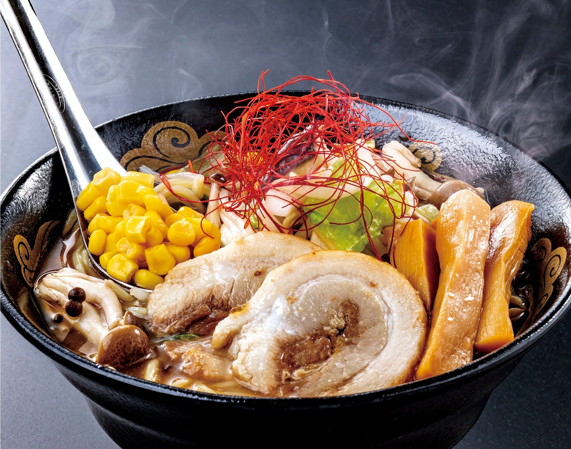  梓川SA(上り)野菜畑の味噌ラーメン 赤