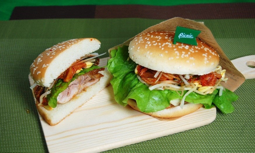 【名古屋学芸大学】届け！愛知の恵み もりもりスタミナバーガー（550円）