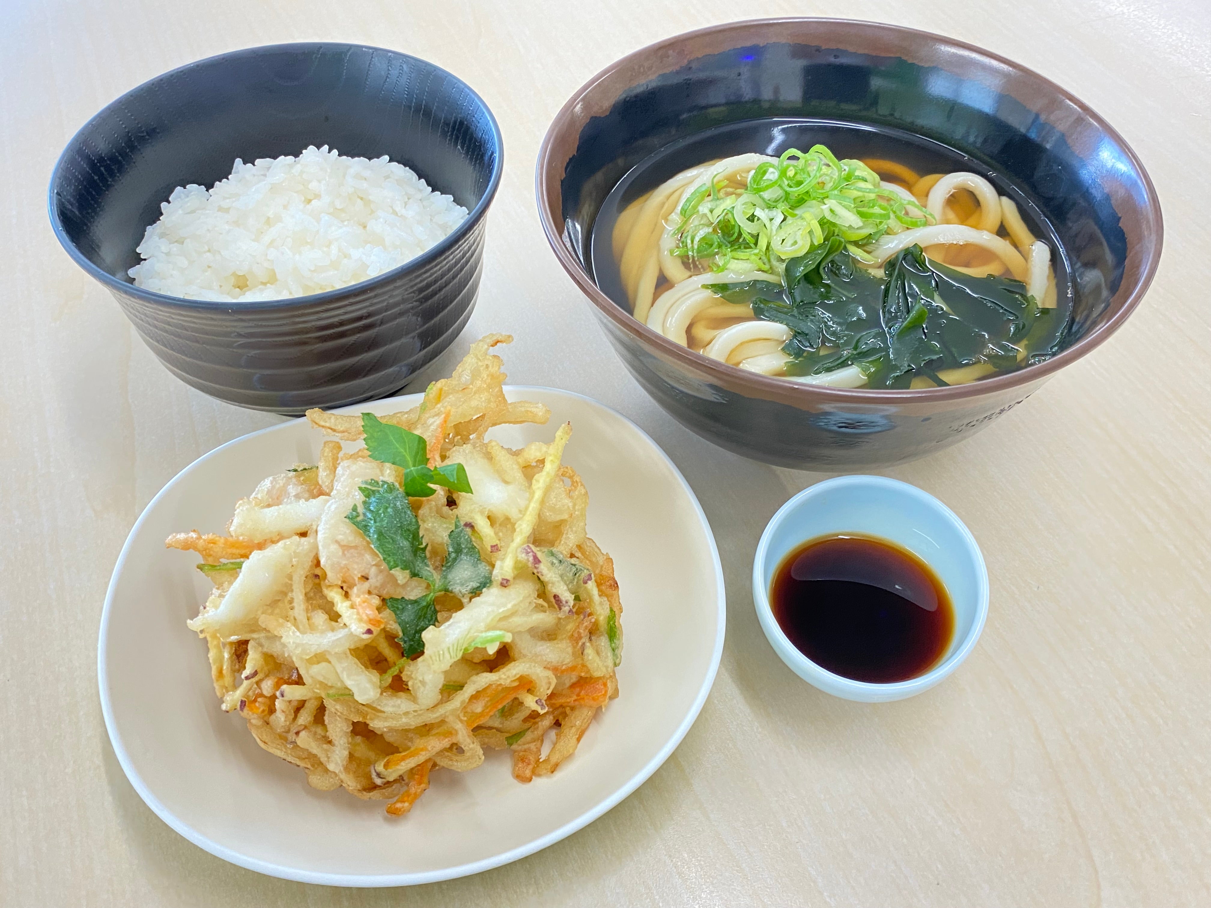 【彦兵衛】12周年記念  海鮮かき揚げセット 800円