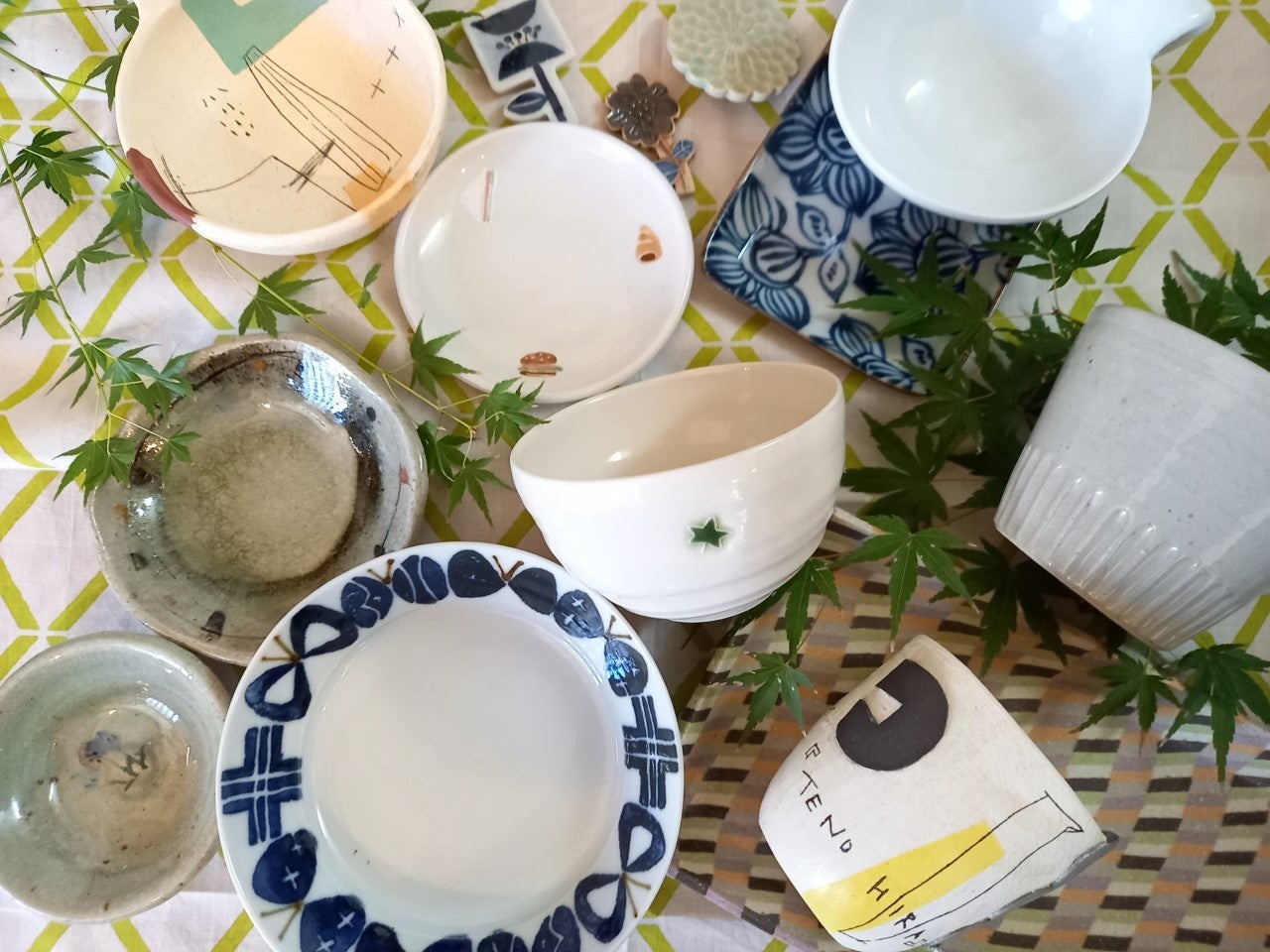 楓（TENO-HIRA）×M’s cafe（島田市・焼津市) 陶器、小物