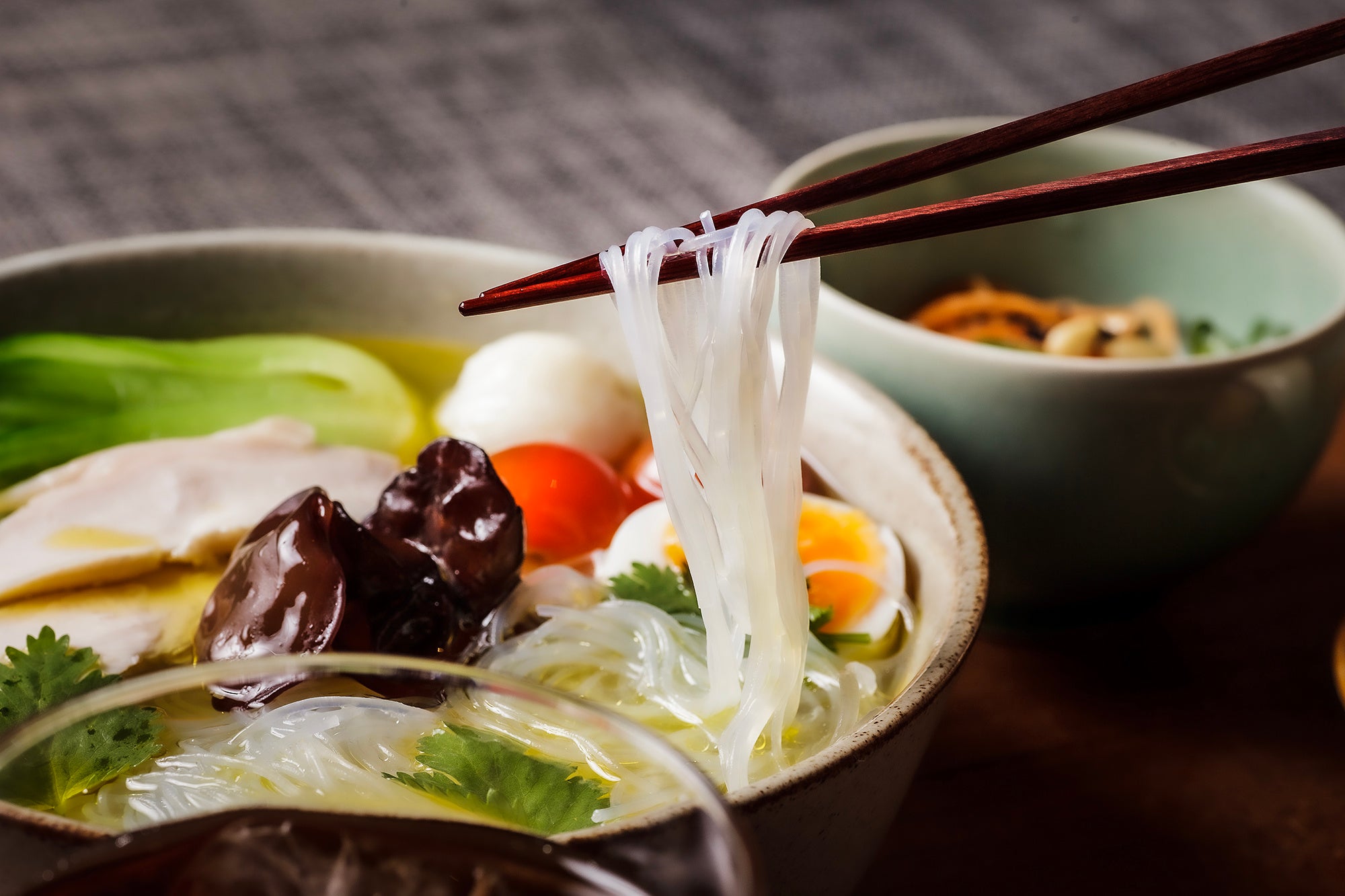 ヘルシーな緑豆春雨の麺