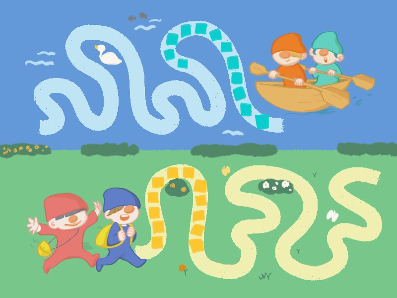 みんなで繋いでゴールを目指そう！絵しりとり