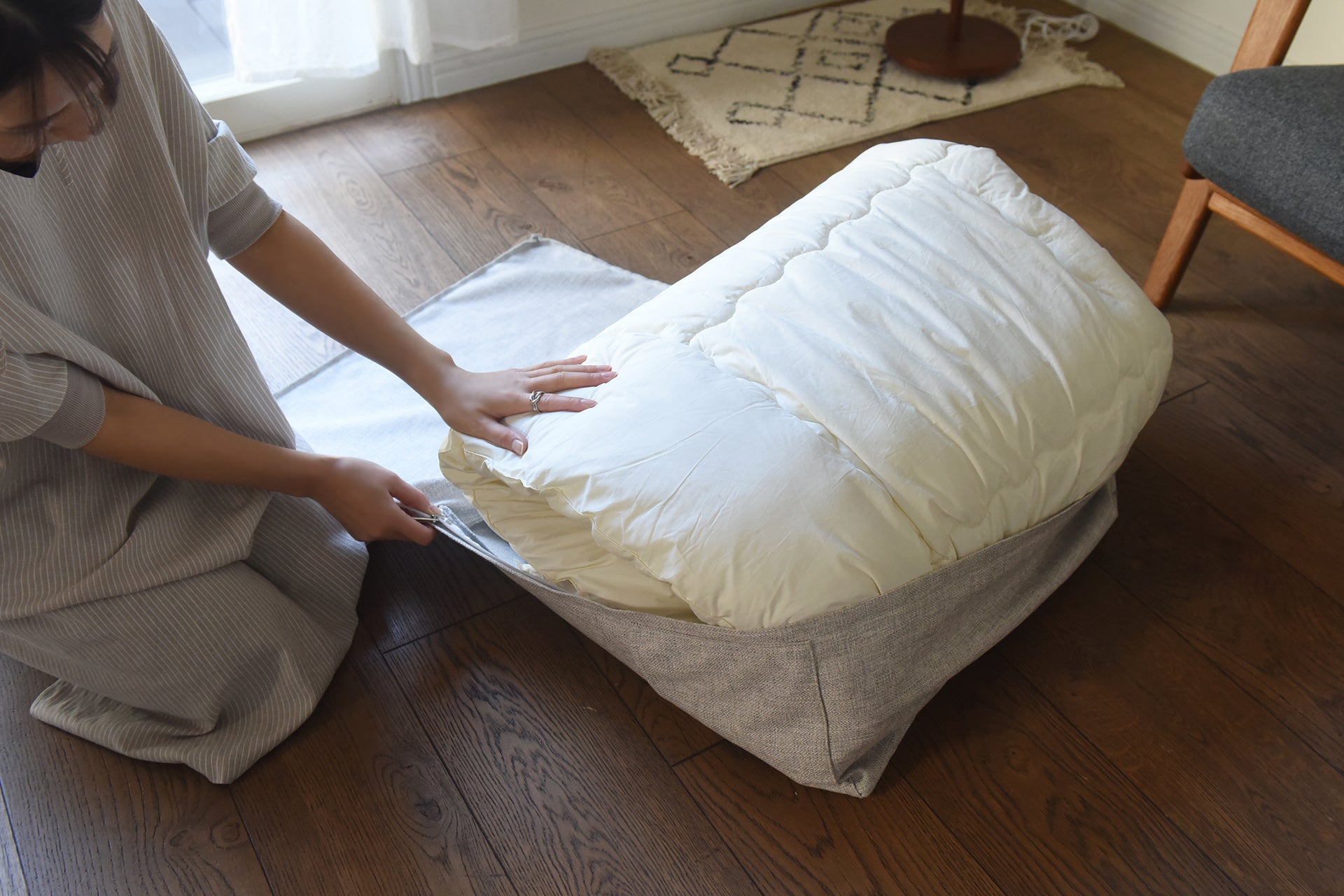 掛け布団1枚がすっぽり