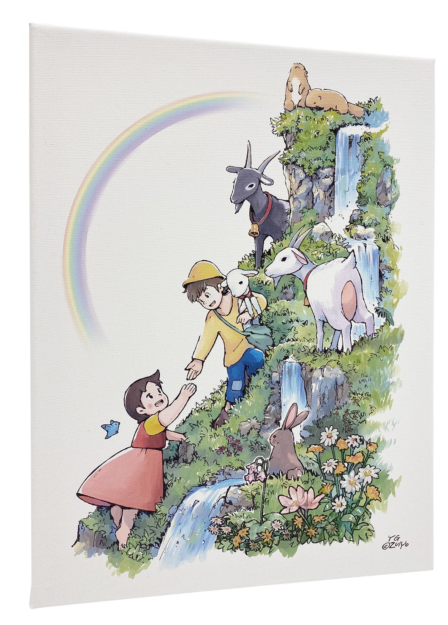 「手を取り合って」柄