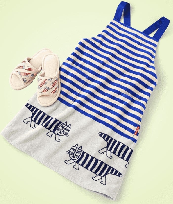 (写真左)「リサラーソン スリッパ」1,980円 (写真右)「リサラーソン エプロン」7,150円