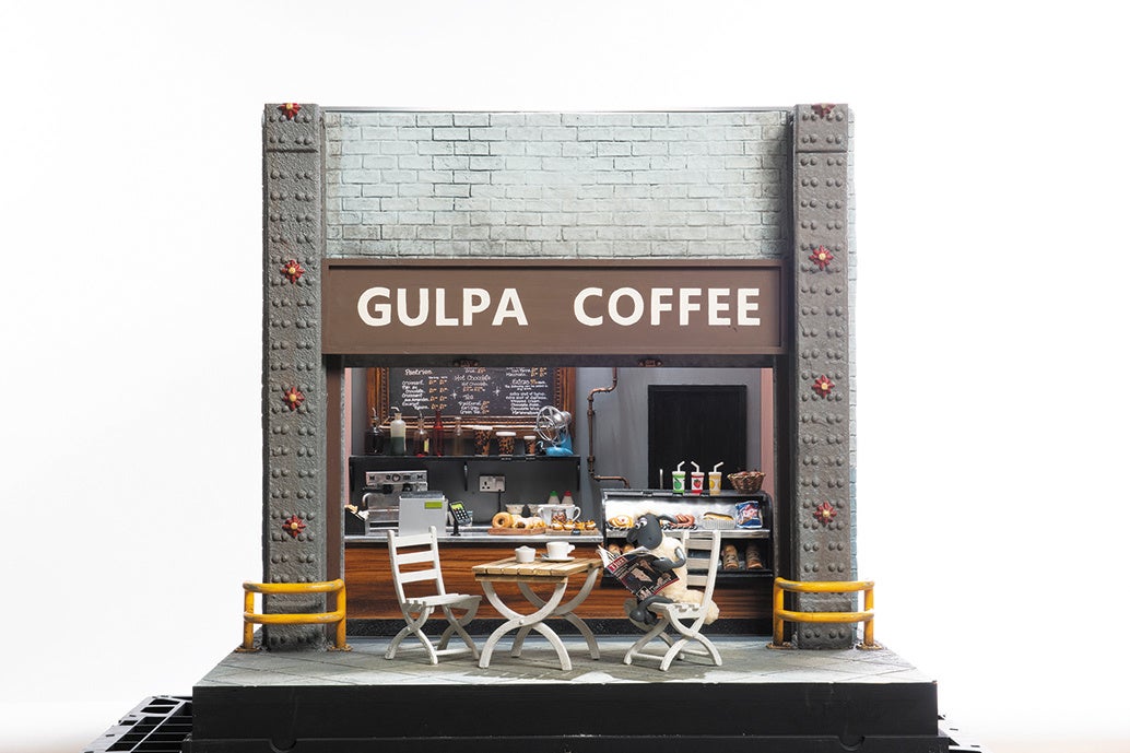 「映画 ひつじのショーン ～バック・トゥ・ザ・ホーム～」 Shaun the Sheep Movie　オリジナルの小道具・パペットによるアニメーションセット（2015年）   