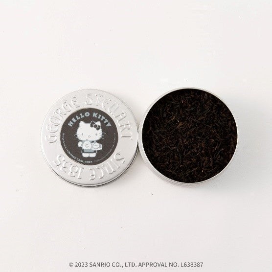 【ハローキティ】ヴィンテージアールグレイ　リーフティ　1,100円（税別）　30g入り　缶タイプ