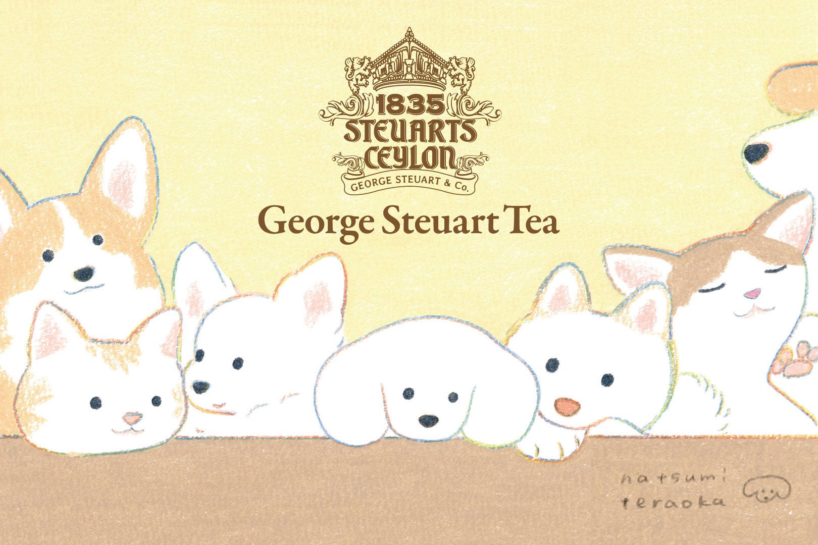 【てらおかなつみ×George Steuart Tea】コラボ紅茶第2弾‼「かわいい×おいしい」ティーバッグセット(ミニシール付き)が新登場 ...