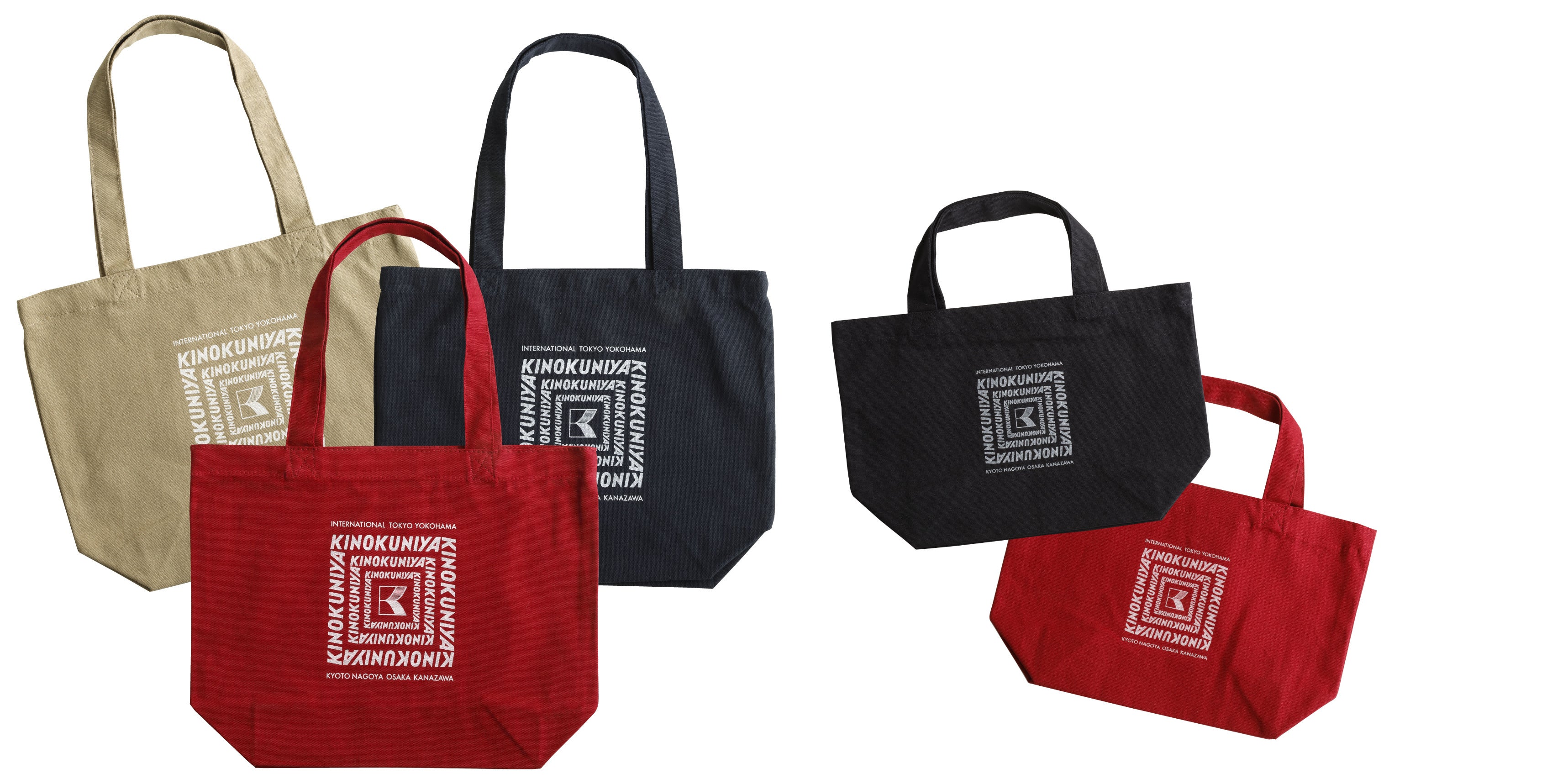 左：金沢トート　　右：金沢ミニトート