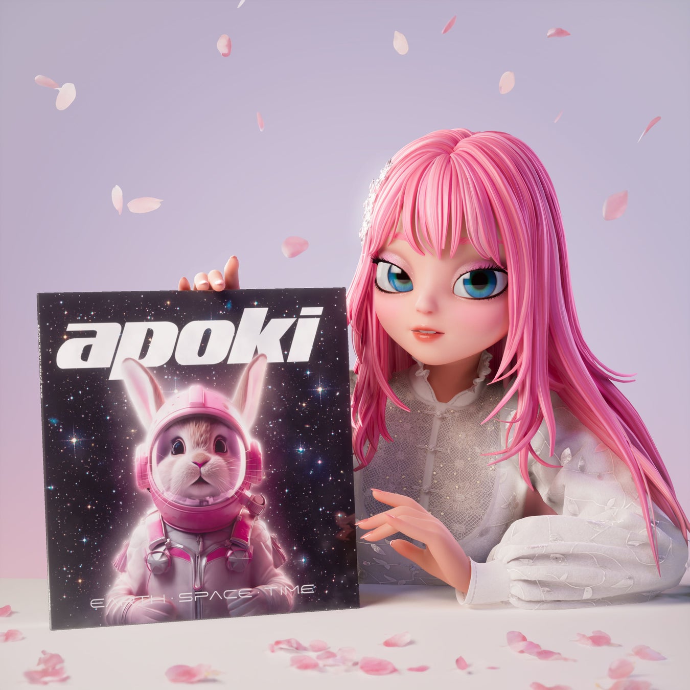 韓国No.1バーチャルK-POPアーティスト“APOKI”が1stアルバム収録曲「冬の桜 feat. Kotaro Oshio」のMVを公開！