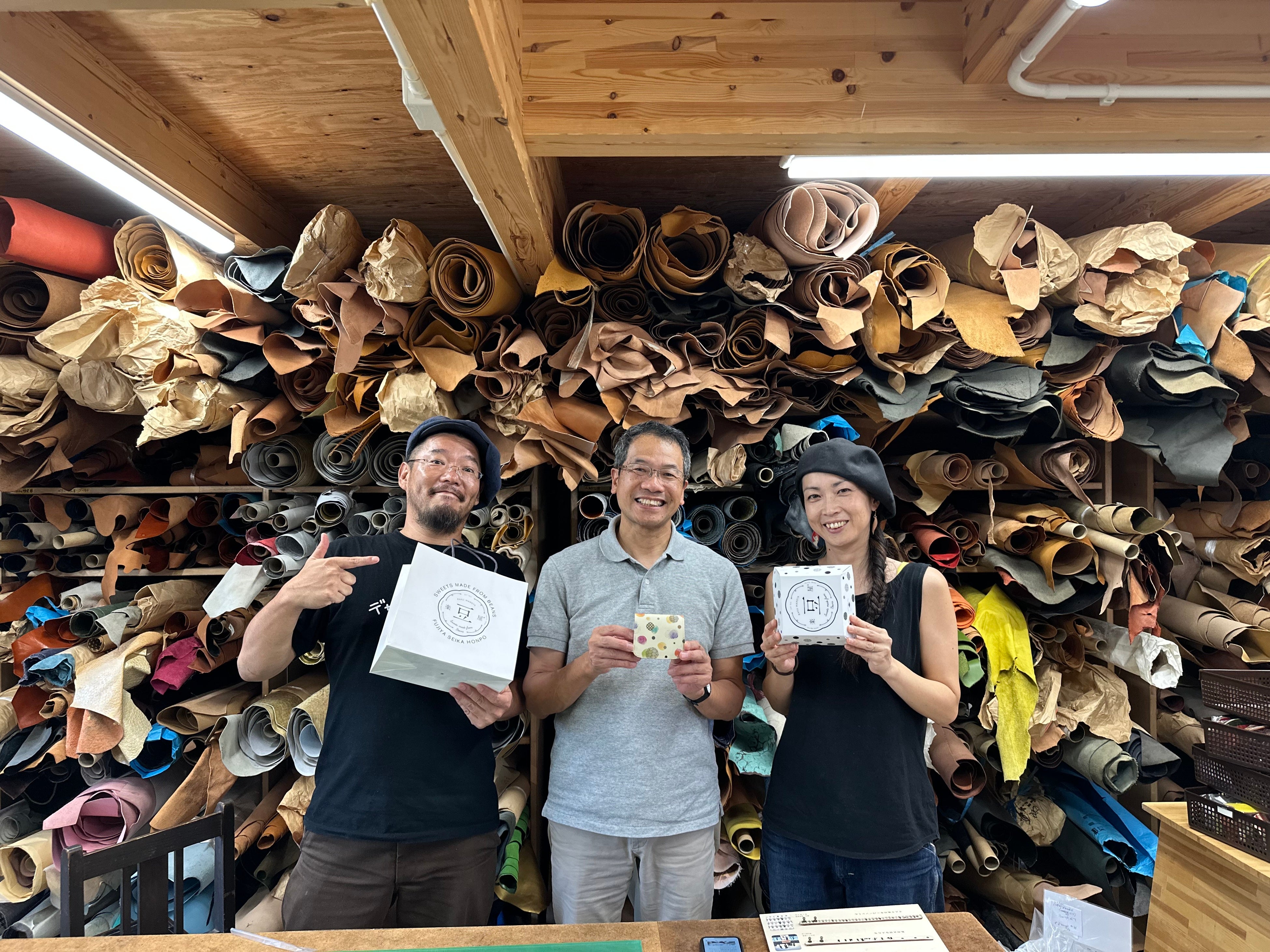 クアトロガッツの中辻夫妻と冨士屋製菓本舗三代目北野登己郎