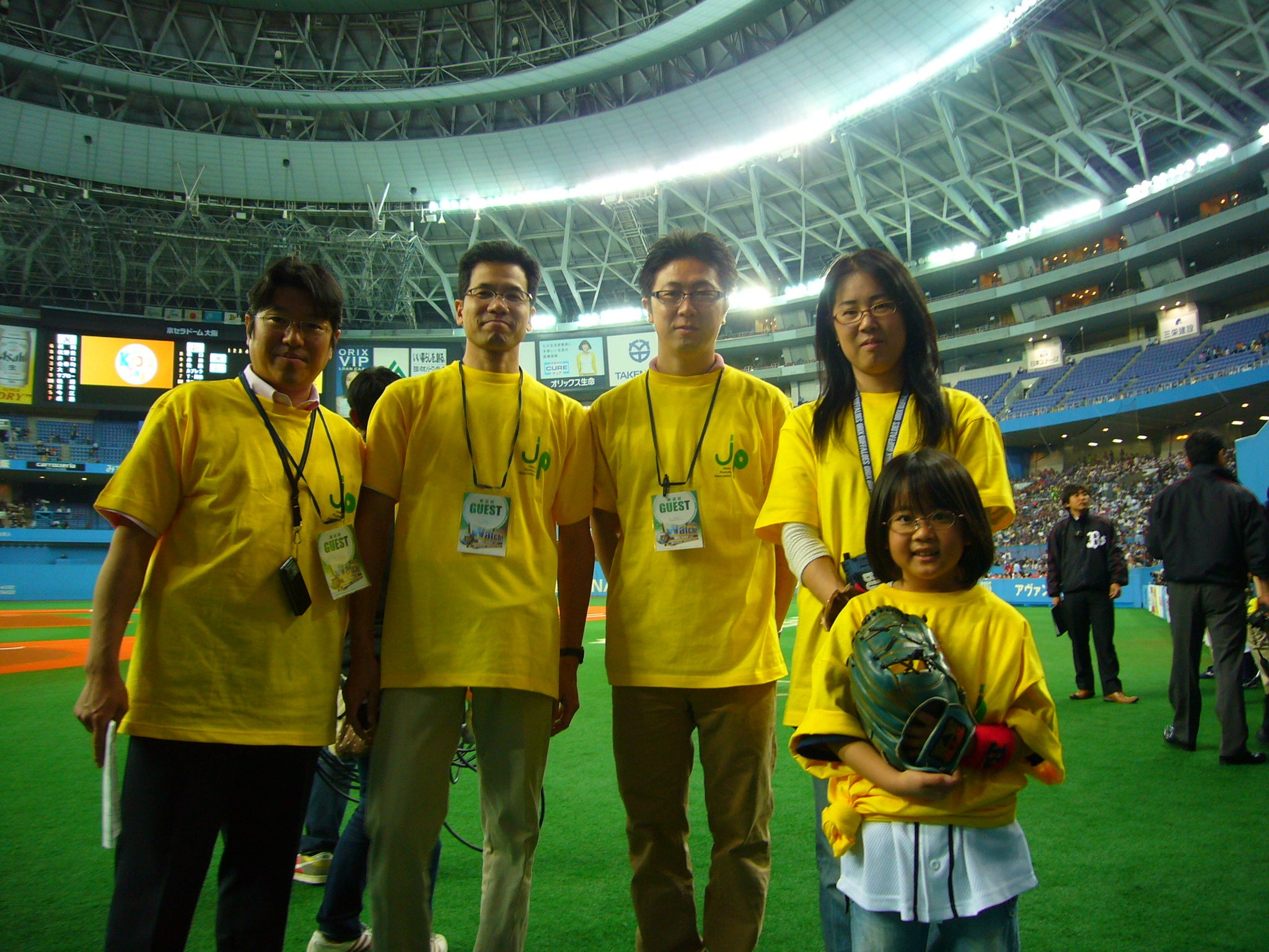 始球式に参加してくださった方々