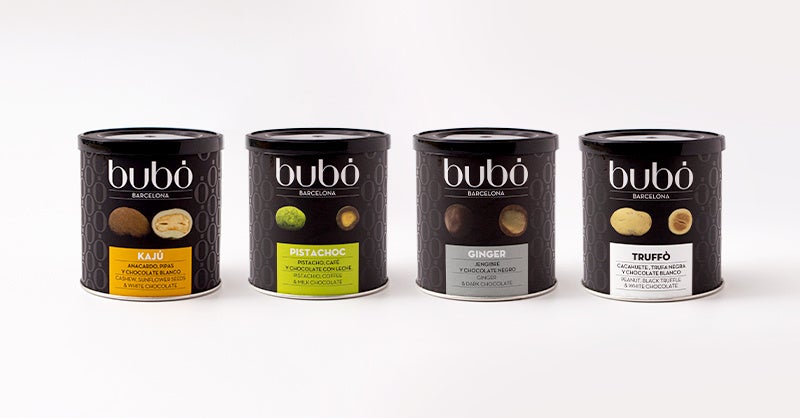 左から「カシュー」「ピスタチョック」「ジンジャー」「トリュッフォ」 　写真100g カシュー 2,052円、その他 1,944円（すべて税込）