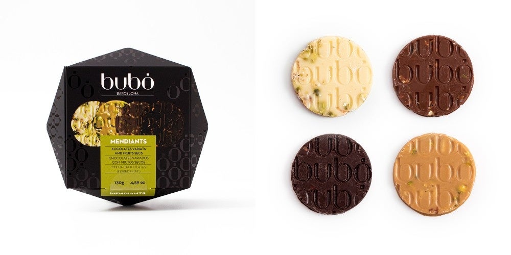 型押しされた「bubó」のブランドロゴがワンポイント！2,592円（税込）