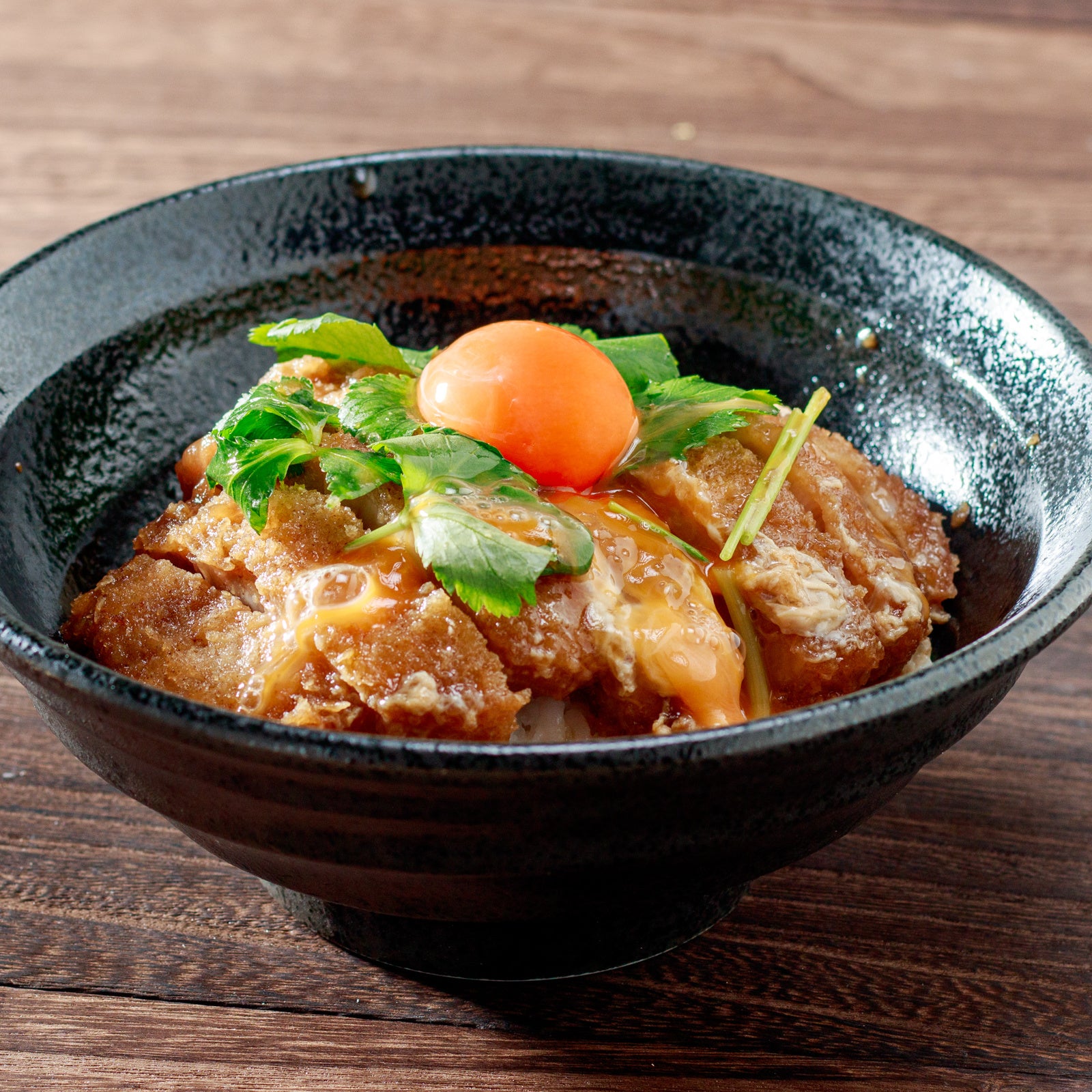 つまんでご卵と無薬ハーブ豚のカツ丼