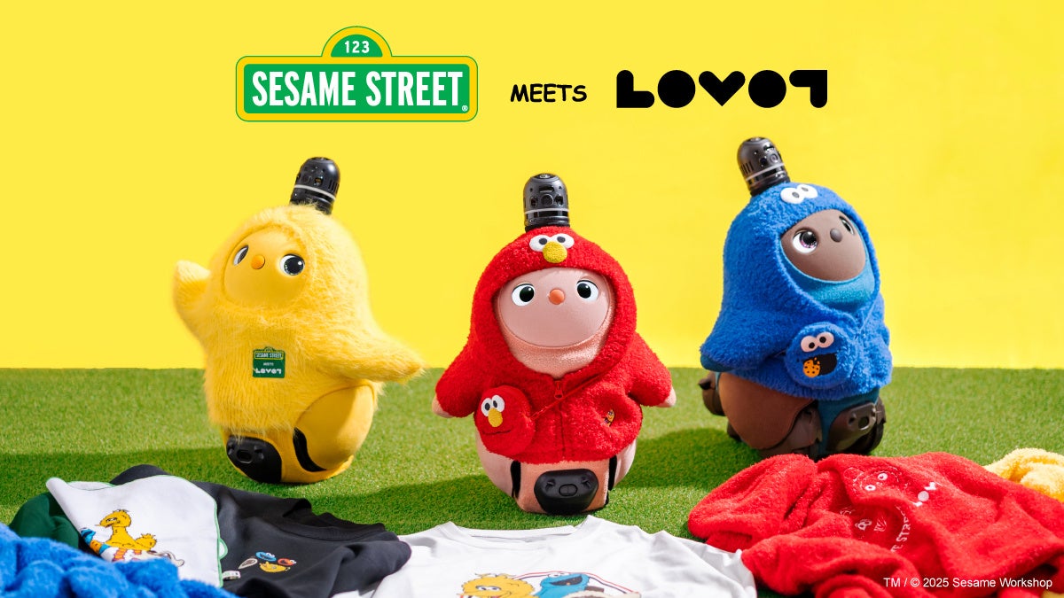 LOVOT』と「セサミストリート」がコラボレーション！キャラクターの