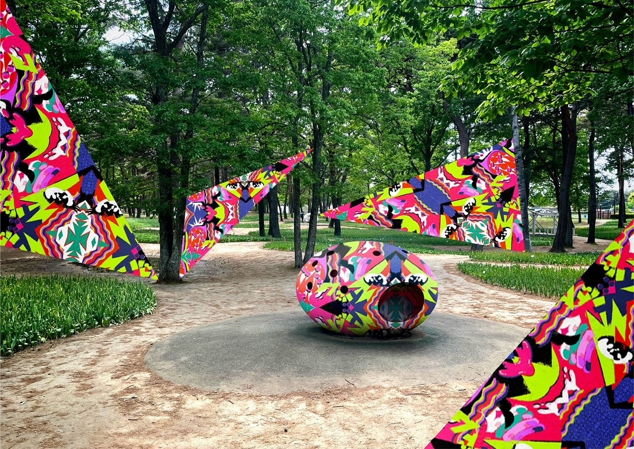 アートイメージ 　森の中のオブジェ