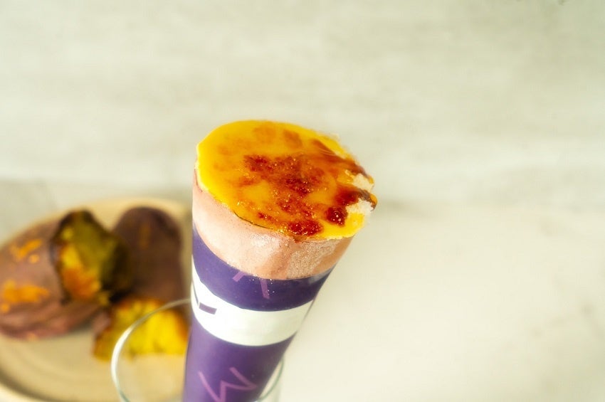 しみず 守谷店「焼芋アイスブリュレクレープ」