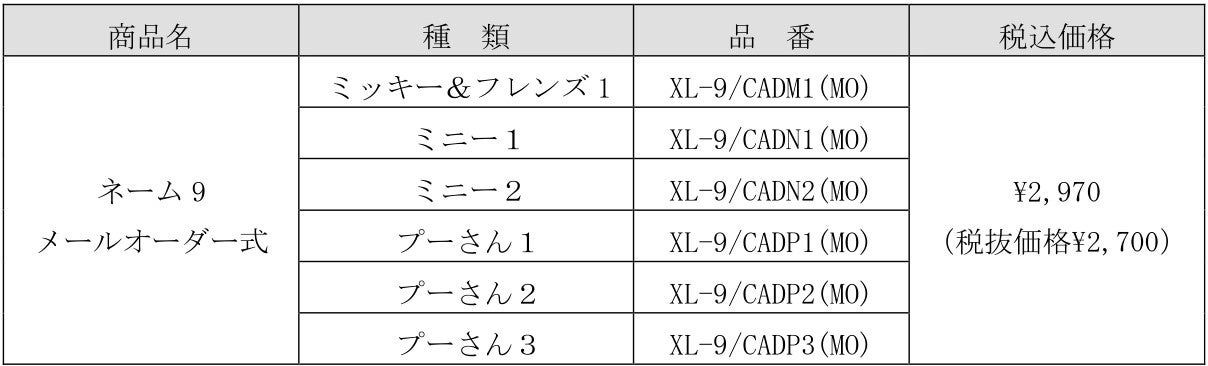 ディズニーキャラクター シリーズ ネーム9 メールオーダー式 発売 シヤチハタ株式会社のプレスリリース ディズニーキャラクター シリーズ ネーム9 メールオーダー式 発売 シヤチハタ株式会社のプレスリリース