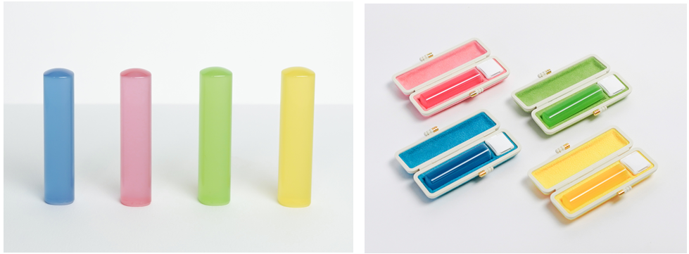 左からブルーベリー、ストロベリー、メロン、レモン