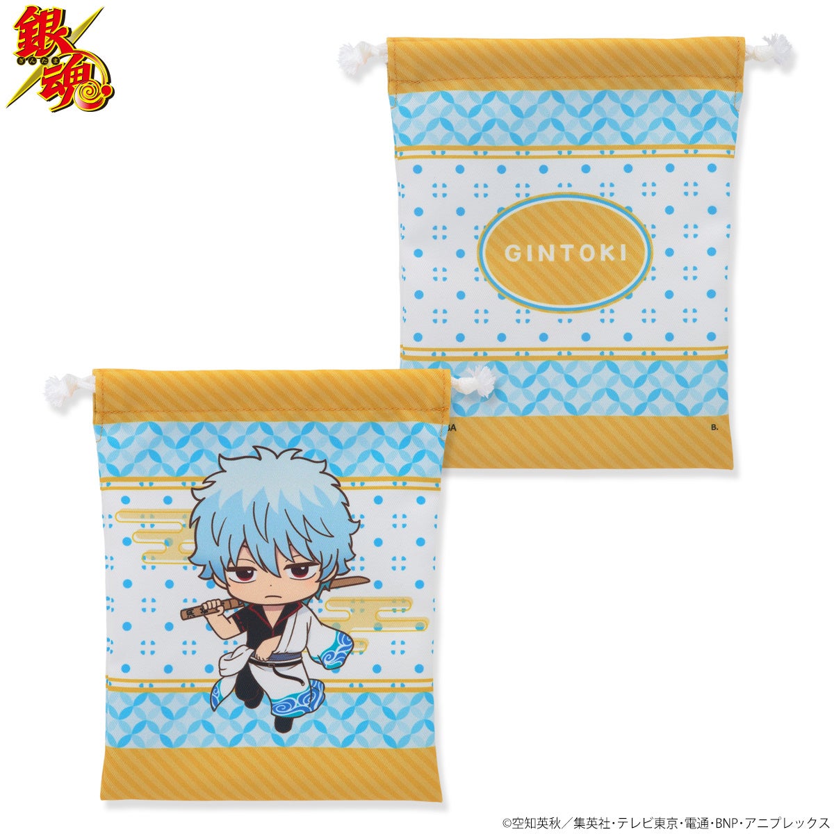 銀魂 坂田銀時 新八 神楽 サンリオ B2 フルカラータオル メイキングイラスト 銀魂×Sanrio characters B2フルカラータオル～メイキング
