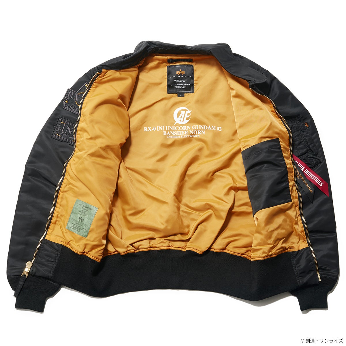 アルファインダストリーズ×ユニコーンガンダム MA1 フライトジャケット 機動戦士ガンダムUC』×ALPHA INDUSTRIES2024年F/W2弾となる新作
