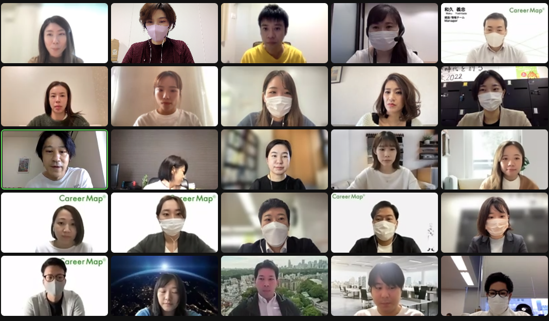 週イチ朝礼で社員を激励