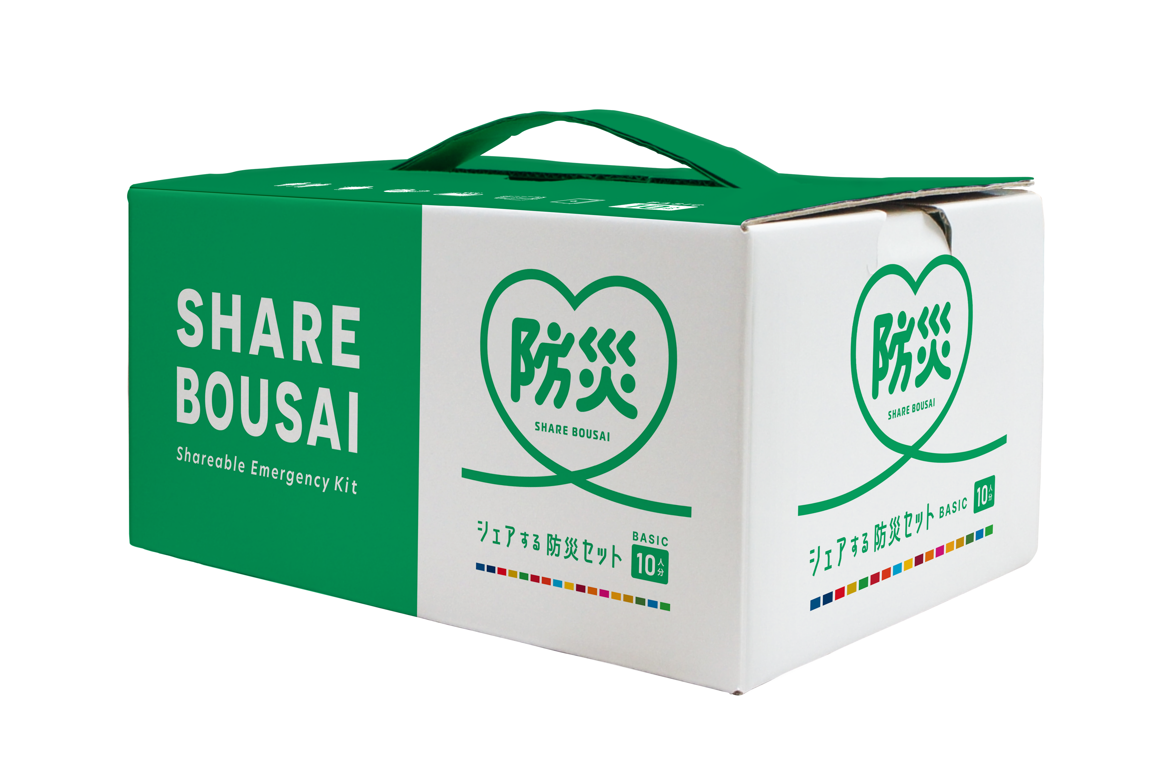 No．1、10月より全国の事業所に「シェアする防災セット」を100