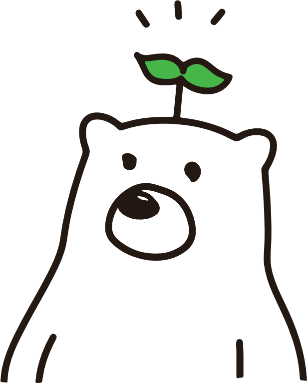 マスコットキャラクター／しろくまの「ぱわーくん」