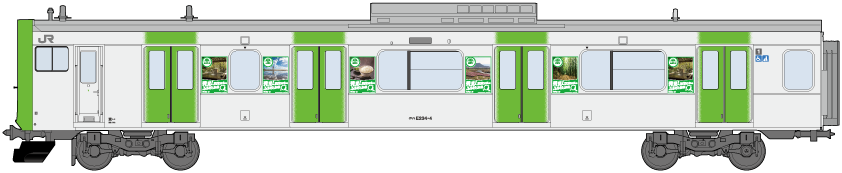 ラッピング列車（イメージ） 米JR東日本様提供