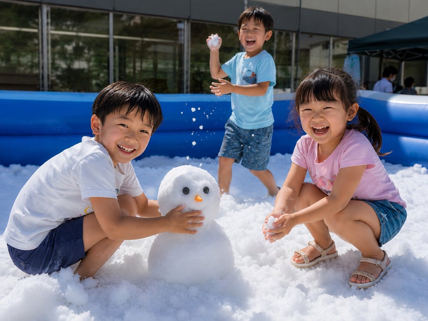 タングラム夏休み特別企画「夏山で雪遊び」